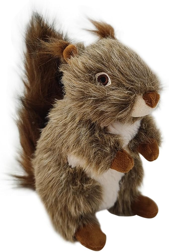 Realistic Squirrels Dog Toy with Squeaker Sound Interactively Pet Supplies for Anxieties Reliefs and Boredom Dog Anxieties Reduction Toy