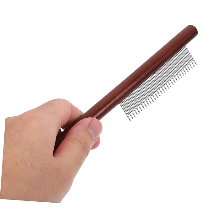 HANABASS 3pcs Long Short Teeth Pet Comb Cat Grooming Tool Tear Stain Brush for Indoor Cats