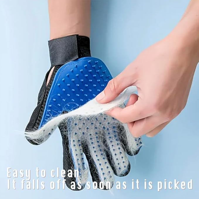 cat Depilation Gloves Cleaning Grooming Gloves pet Bathing scrubbing Gloves to Remove Loose Fur 1 Pair