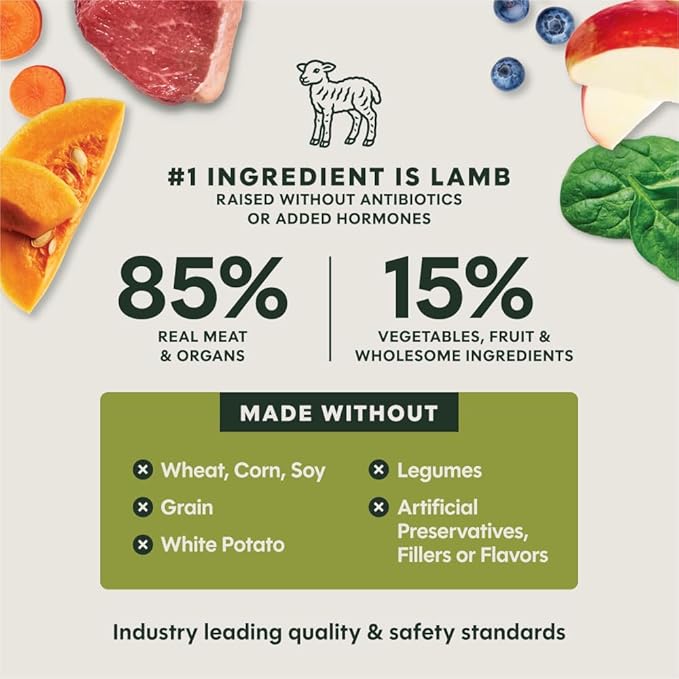 Instinct FreshDried Bites, Natural Freeze-Dried Dog Food, Grain Free - Grass-Fed Lamb, 24 oz. Bag