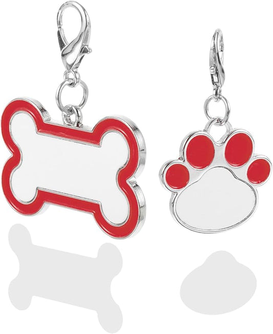 Stainless Steel Pet Id Tag Dog Collar Name Tags Sublimation Blank DIY Pet Supplies