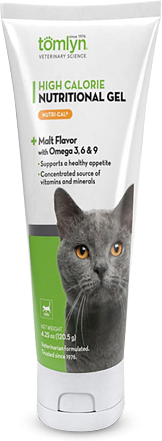 Tomlyn High Calorie Nutritional Gel for Cats, (Nutri-Cal) 4.25 oz