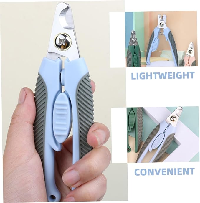 Pet Nail Clipper Professional Cat Dog Claw Trimmer Non Slip Easy to Use for Small Animals Sharp Blades for Precise Trimming Suitable for All Breeds