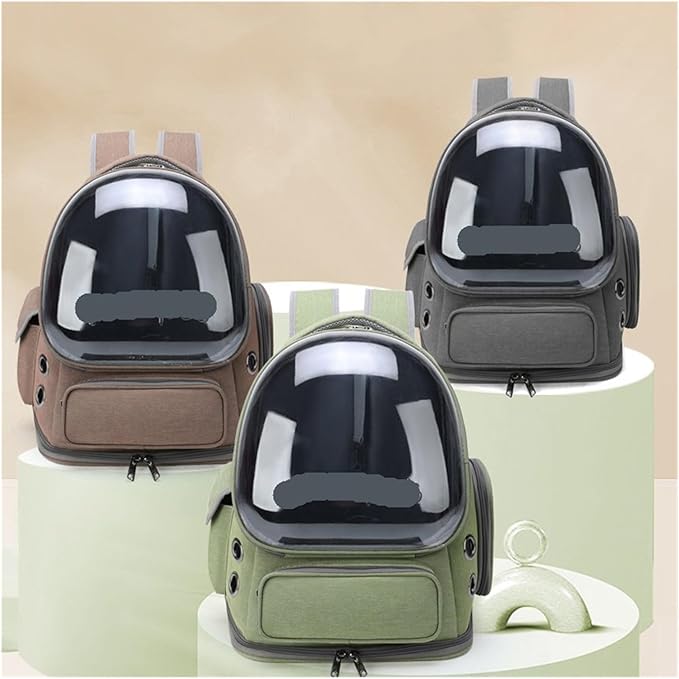 Compatible for Transparent Pet Bag Outdoor Travel Backpack Small Breathable Supplies(Blue)