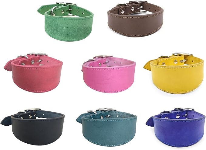 Leathers Collar for Salukis Sighthounds Breeds Adjustable Dogs Pet Supply Whippets Lurcher Sighthounds