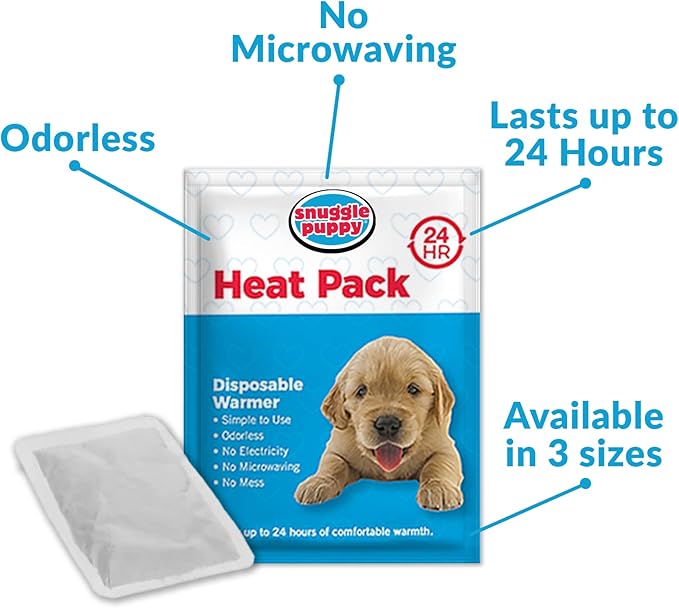 Snuggle Puppy Original Heartbeat Puppy Toy with Real-Feel Pulse and Heat Pack, Plush Comfort Dog Toy for Crate Training, First Nights, and Sleep
