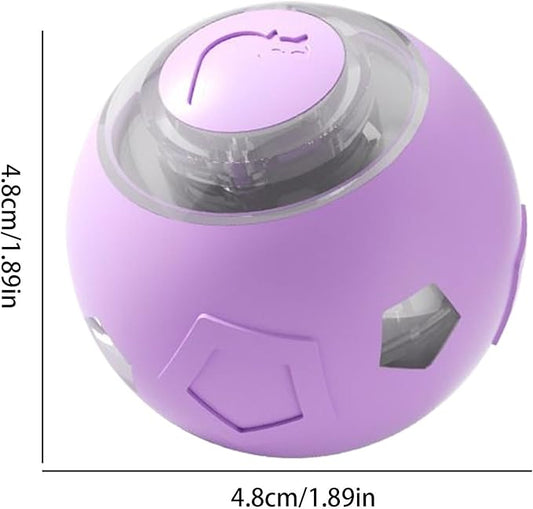 Genérico Moving Dog Ball - Electric Pet Toy | Rechargeable Quiet Dog and Cat Ball with LED Lights For Puppies Cats Aggressive Chewers Indoor Games Interactive Pet Supplies