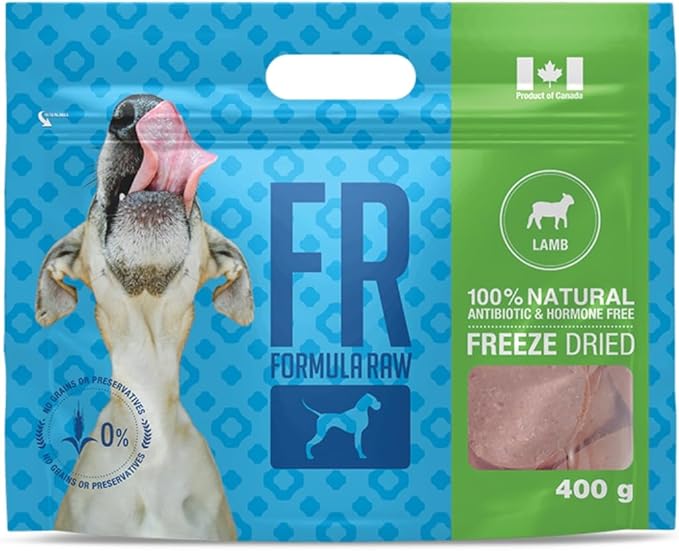 Freeze-Dried Raw Dog Food – Lamb – High Protein, Grain-Free, No Fillers or Additives, Meal Mixer or Topper, Supports Healthy Digestion, Joints, and Coat – 14 oz