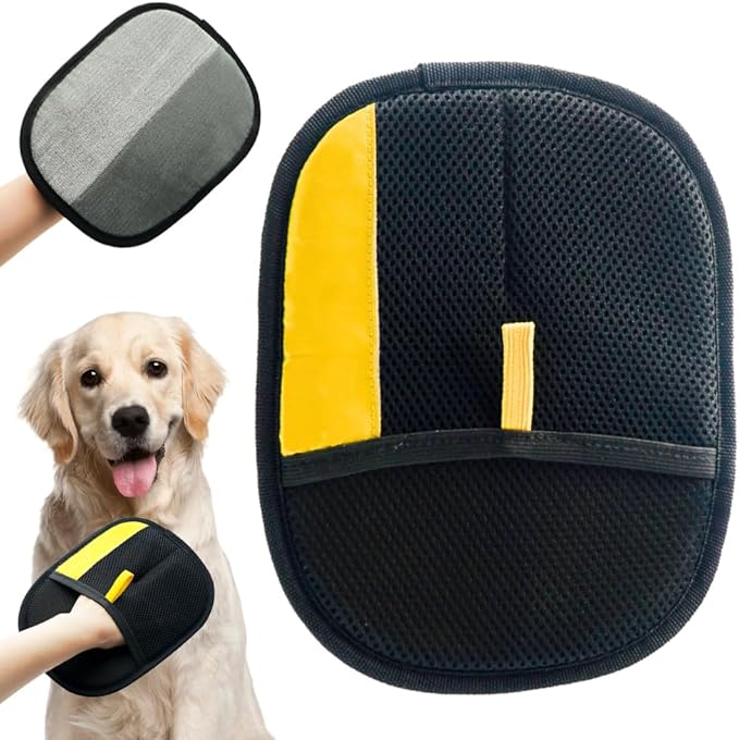 Electrostatic Gloves Pet Hair Removal, 2025 New Pet Hair Remover Gloves, Reusable Grooming Glove for Cats & Dogs