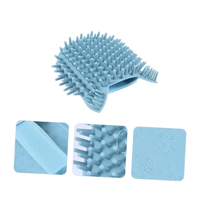 Toyvian Cat Wall Corner Silicone Massage Tool Self Grooming Brush for Cats Easy Install Pet Massage Tool for Corners Table Legs Cabinet Gentle Hair Removal and Grooming