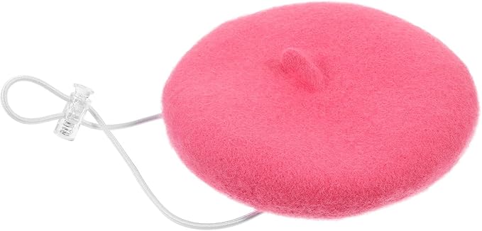 UPKOCH Pet Beret Hat for Dogs and Cats, Small Rose Party Headwear, Cute Puppy and Kitten Photo Costume Accessory for Pet Supplies