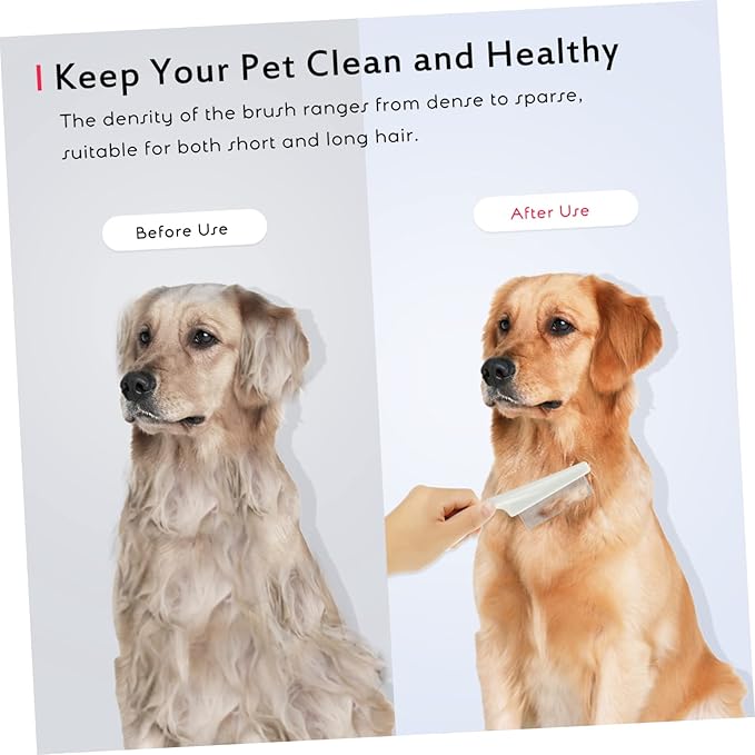 Toyvian 3pcs Dog Cat Grooming Kit Stainless Steel Comb Set for Hair Removal Tangle Combouts