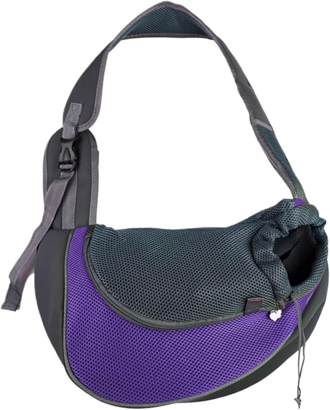 Compatible for Pet Backpack Travel Tote Shoulder Bags Mesh Sling Carry Pack Supplies Crossbody Bag(Black)