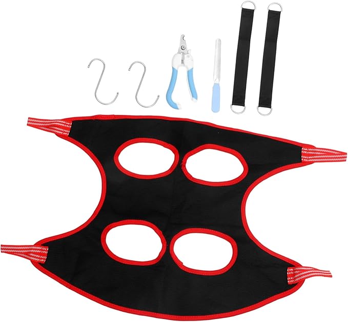 VANZACK 1set Nail Trimming Hammock Convenient Grooming for Quick Nail Care Lightweight and Design Suitable for Small to Medium Pets Random Accessories