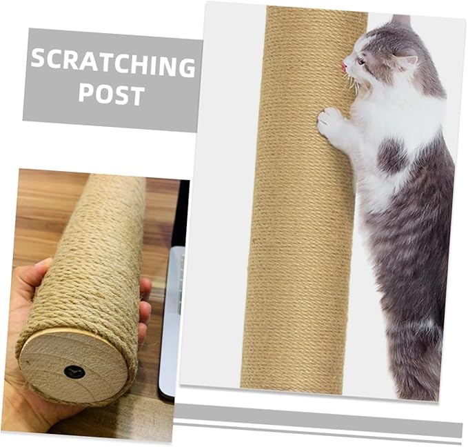 POPETPOP Replacement Rope for Cat Scratch Post Durable Wooden Climbing Frame Accessory