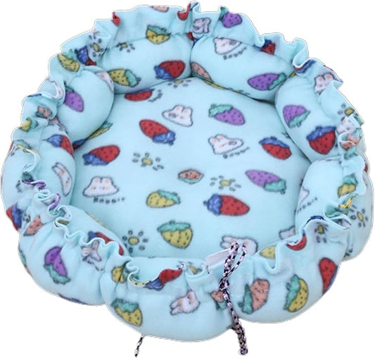 Round Bed Sleeping Dog Winter House Drawstring Design Pet Mat for Kitten Puppy Sleeping Supplies Sofa Plush Sofa on