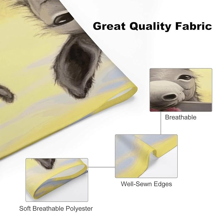 Dog Bandana Spring Pet Scarf Adjustable Triangle Donkey and Flower Printing Dog Bib Washable Polyester Puppy Bandana for Small Medium Large Dogs Cat Birthday Party Supplies