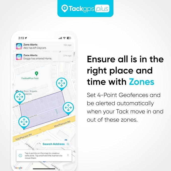 Tack GPS Plus Care Bundle with Lowest Monthly fee + 30 Days Battery Life. Fall Detection + SOS Alerts + Indoor Elevation Finder - for Kids, Elderly, Autism, Alzheimer, Dementia, Special Needs