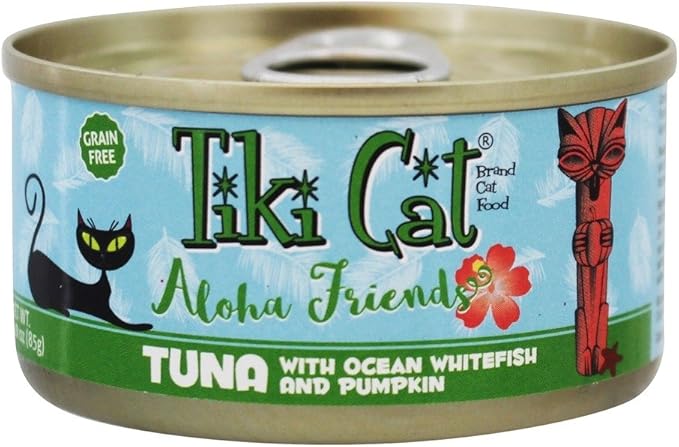 Tiki Pet Foods Cat Aloha Tuna Whitefish Pet Food (12 Pack), 3 Oz