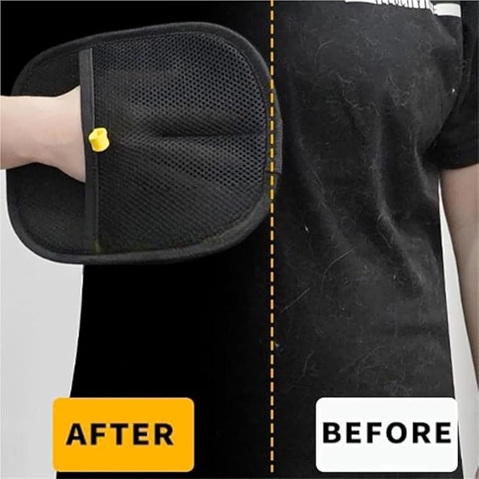 Pet Gloves, Pet Hair Remover Electrostatic Gloves, Double-Sided Grooming Gloves for Pets, for Cats & Dogs