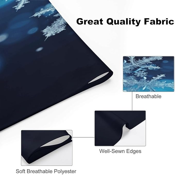 Dog Bandana Spring Pet Scarf Adjustable Triangle Blue Christmas Snowflake Printing Dog Bib Washable Polyester Puppy Bandana for Small Medium Large Dogs Cat Birthday Party Supplies