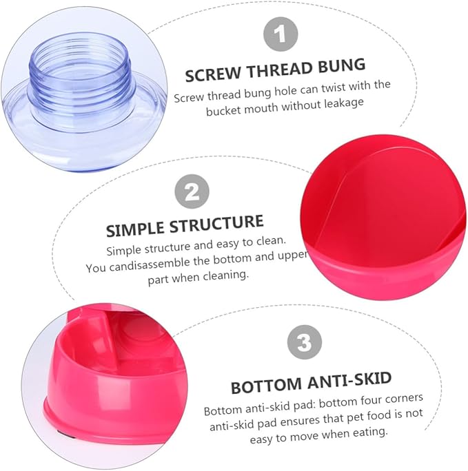 Automatic Cat Feeder Large Food Bowl Auto Water Dispenser Pet Feeding Device Kitten Food Bowls