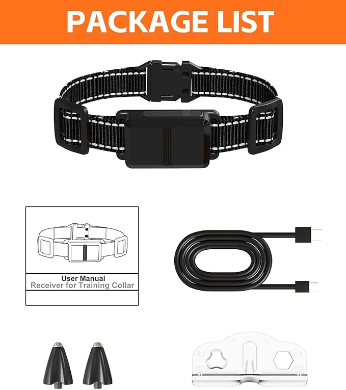 FLYSPEAR Extra Receiver Collar for Indoor Wireless Pet Barrier, Receiver Collar Only
