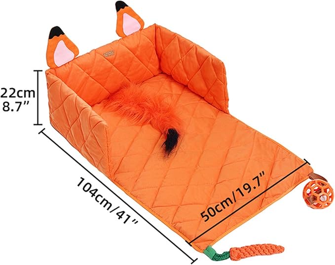 Peiiwdc Warm Pet Bed Thicken Cats Mats Breathable Basket Dog Supply Quickly Maintenance for Busy Pet Owners Entertaining Pad