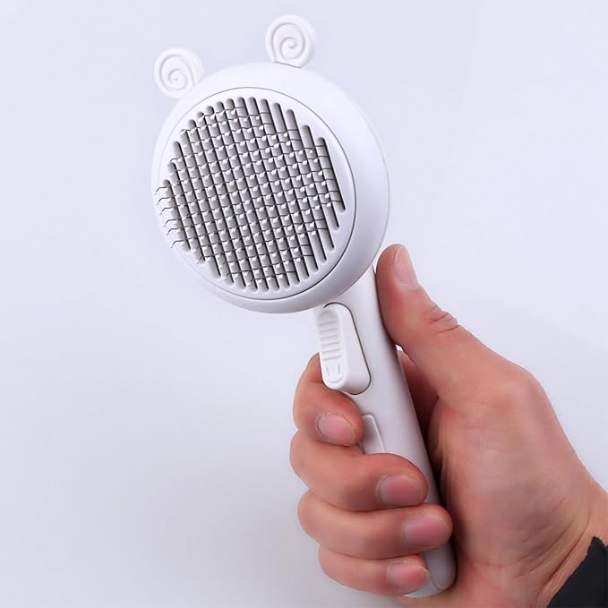 Pet Dogs Brush Deshedding Cats Massage Brushes For Shedding And Grooming Removes Loose Hair Tangles Pain-Free Bristle Pet Slicker Brush With Soft Massage Grooming For Cats With Double