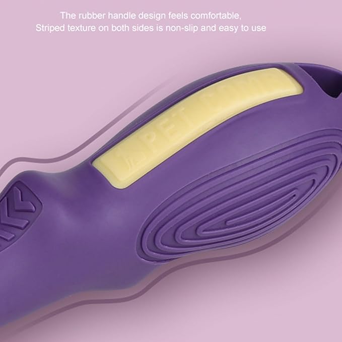 Gentle Massage Cats Grooming Brush ABS Deshedding Comb Reduces Shedding Enhances Maintenance Portable Pet Deshedding Tool