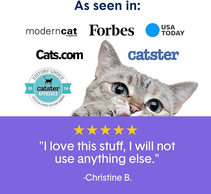 Boxie® Probiotic Unscented Crystal Cat Litter, 40-Day Odor Control, 18lb (3 Pack of 6lb Bags), Non-Clumping, Dust-Free, Lightweight