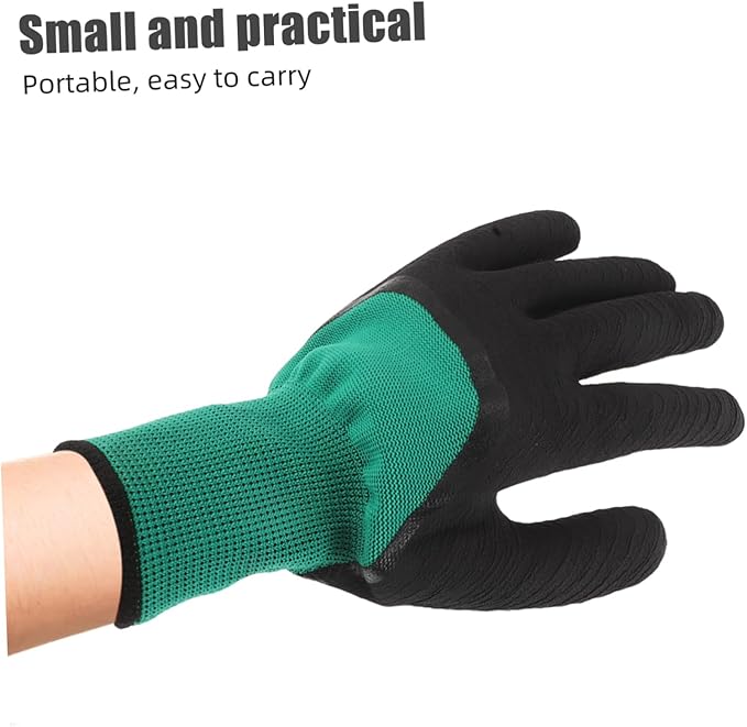 Mipcase 2 Pairs Pet Gloves Multipurpose Grooming Gloves Pet Handling Gloves Animal Grabbing Gloves Cat Grooming Protection Gloves for Wild Animals Animal Gloves Cloth Black