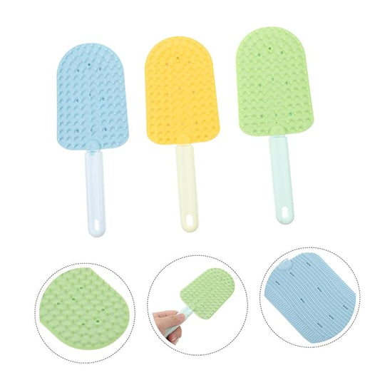 3pcs Cat Grooming Brush for Indoor Cats Dual-sided Deshedding Tool for Hair Comfortable Grip Efficient Hair Removal Washable Pet Grooming Combs