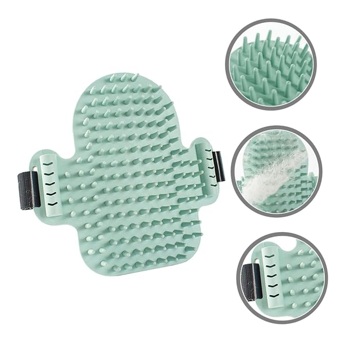 Milisten Cat Corner Self-massaging Grooming Comb Rubber Cat Massage Tool for Pet Supplies Corner Scratch Pad Safe Who Chew Random Binding
