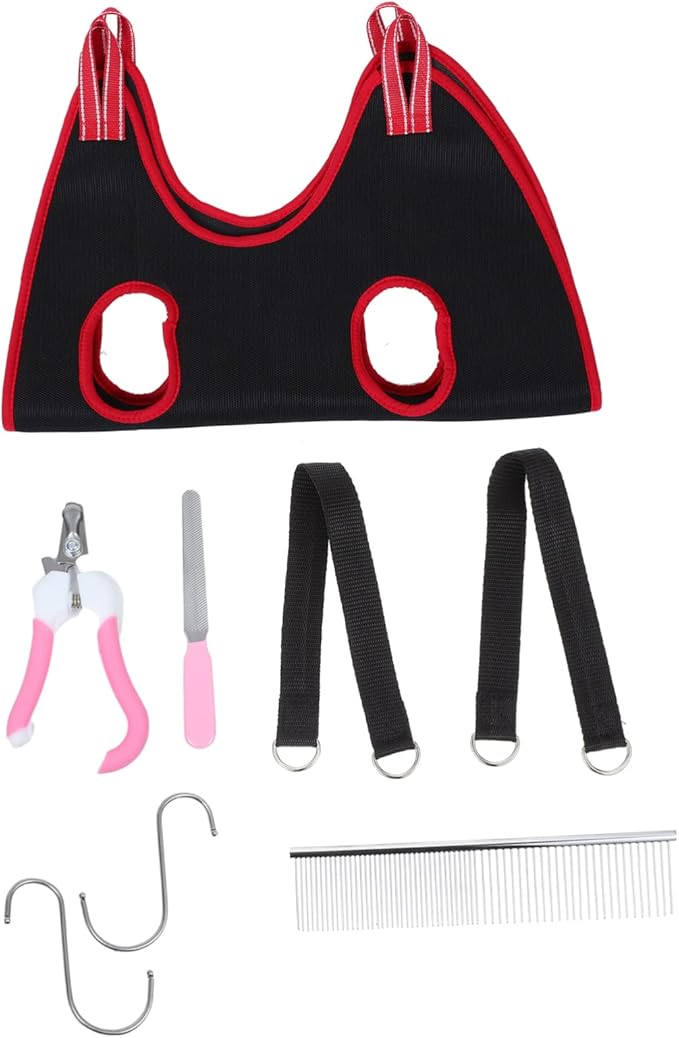 1set Pet Grooming Hammock for Cats and Dogs Nail Trimming Sling Easy to Use Accessories for Home and Pet Grooming Shops