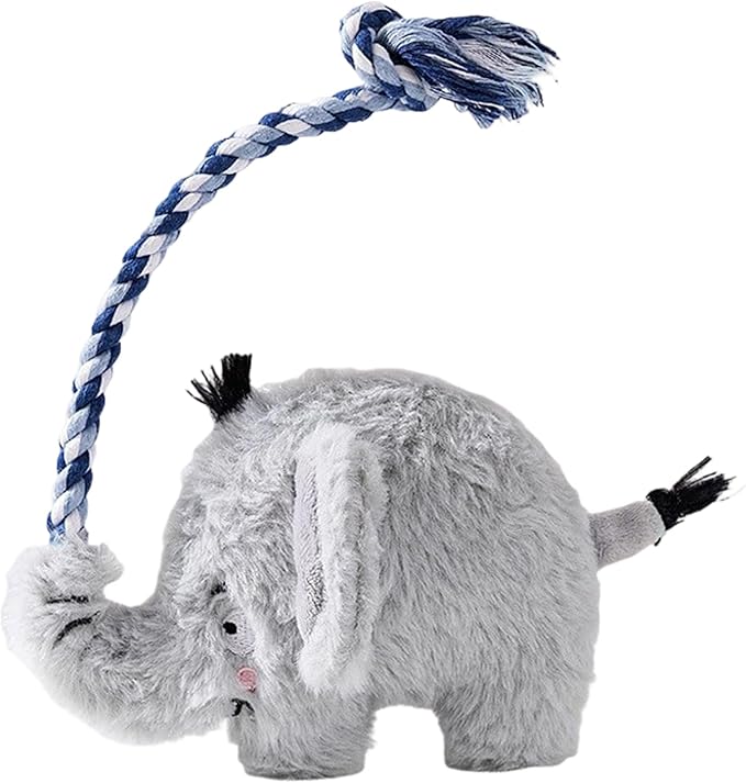 Realistic Animal Plush Dog Toy Squeaky Chew Toy for Puppies Interactively Pet with Bites Molar Teeth Chew-Resistant Sound Teeth Training Supply