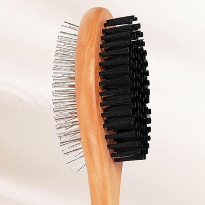 Cat Grooming Brush,Wooden Comfort Grip Hair Remover | Dog Hair Brush Pet Grooming Comb | for Massage Shower Outdoor Home Bathroom Puppy Kitten Bathing Washing Cleaning