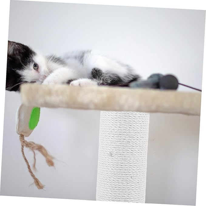 Cat Scratching Post Natural Rope High Climbing Toy for Cats Easy Installation Scratch Replacement for Indoor Play and Scratching Needs