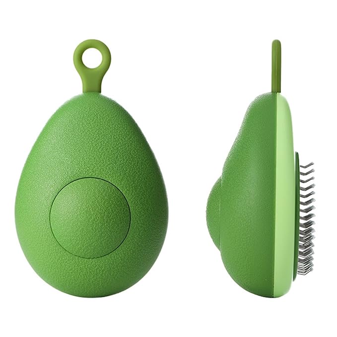 Cat Supplies Cat Cleaning Grooming Supplies For Dogs & Cats Efficient Hair Removal One Touch Cleaning Anti Knotting Design Wide Application With Abs & Silicone Material (Avocado