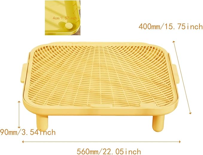 Cat Litter Ramp Trapping Mat Trapper Ramp Mat Step for Indoor Cats Home - Multi-Surface Trapping Mat for Clean Floors- Medium