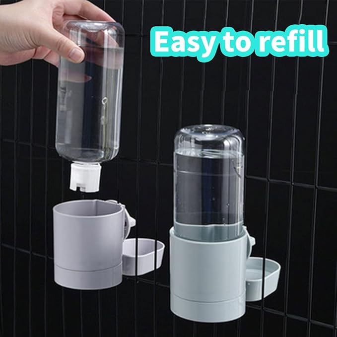 Oncpcare 17oz Bunny Water Bottle No Drip for Cage, Hanging Automatic Water Dispenser for Small Animal Guinea Pig Hamster Chinchilla Ferret Rabbit