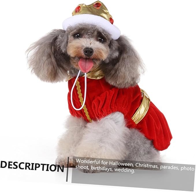 Alasum Pet Christmas Dog Costume Red Funny Halloween Creative Mini Dog Clothes L Holiday Pet Supply Apparel