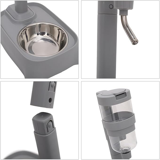 Pet Water and Food Dispenser Raised Height Adjustable for Home Use Feeding Supplies Portable Water Dispenser