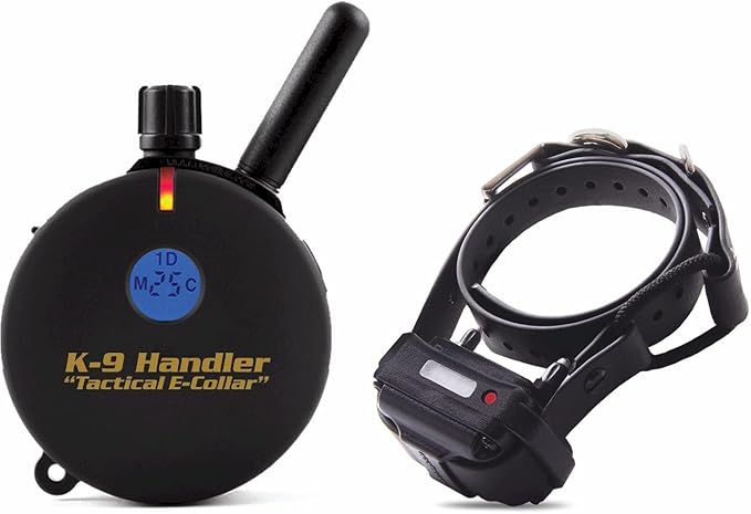 Educator K9-400 Tactical E Collar for Dog Training with Remote - 3/4 Mile Range, Waterproof, 100 Stimulation Levels, Tone or Vibration Mode, Night Light for Small, Medium & Large Dogs (33 inc)