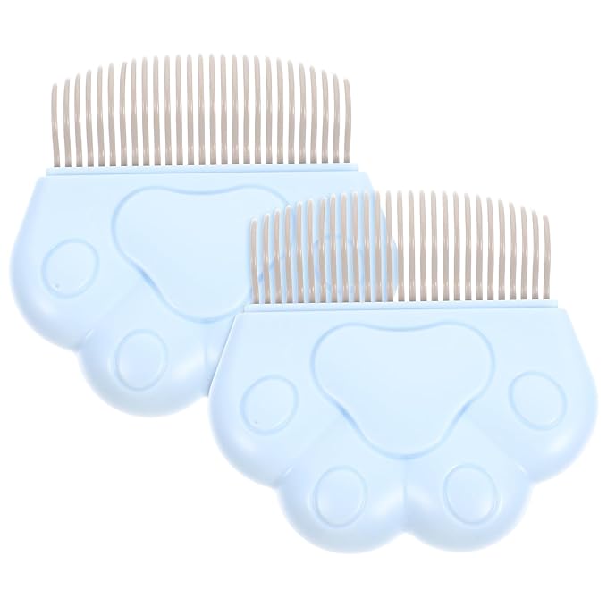 2Pcs Cat Grooming Brush with Deep Penetrating Bristles for Indoor Cats and Dogs Reusable Dematting Comb for Shedding Knot Removal and Gentle Hair Care