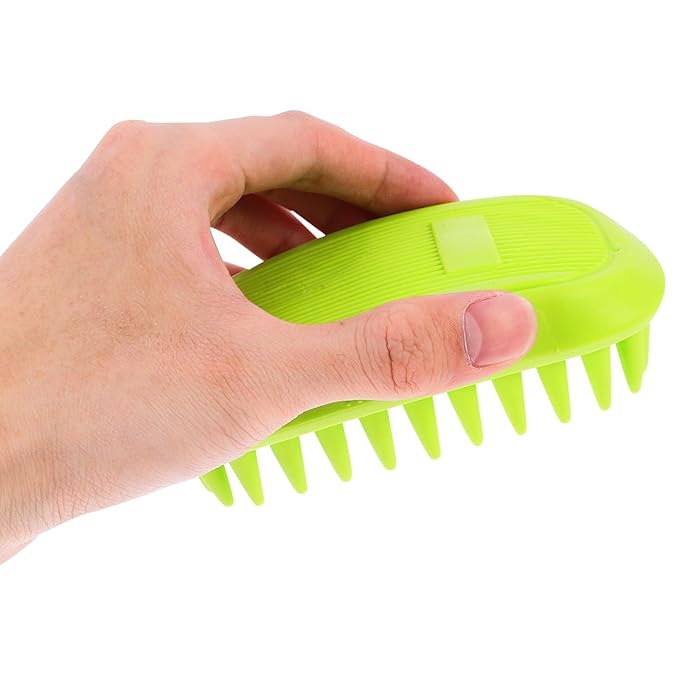 Pet Bath Brush and Cat Grooming Brush with Soft Bristles Portable for Dogs and Cats Bathing and Shedding Care