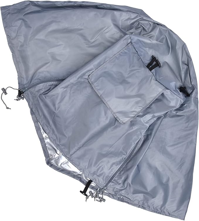 Dogs Wire Crate Cover Pet Cage Cover for Outdoor, Sunproof Pet Kennel for Dogs, 124.5x84x79cm Supplies (Grey)