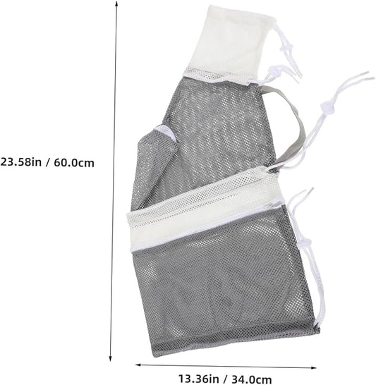 Sosoport Cat Grooming Bag Adjustable Mesh Bathing and Nail Trimming Bag for Cats Bite and Scratch Resistant for Bathing Ear Cleaning and Injection up to Random Color
