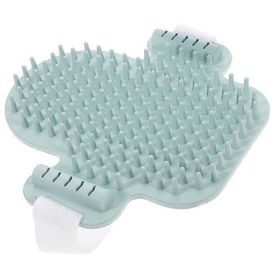 TOYANDONA Wall Corner Cat Massage Comb Wooden Cat Self Grooming Brush with Herbal Stick Pet Hair Removal Tool for Kitten Random Color