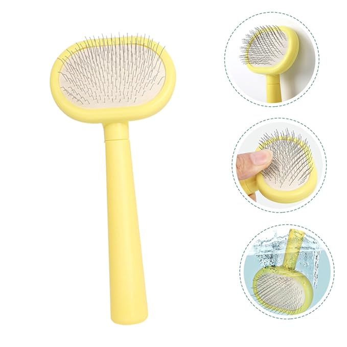 Cat Grooming Comb Handle for Pet Massage and Hair Removal Cat Hair Comb for Easy Grooming and Circulation Compact and Lightweight Design